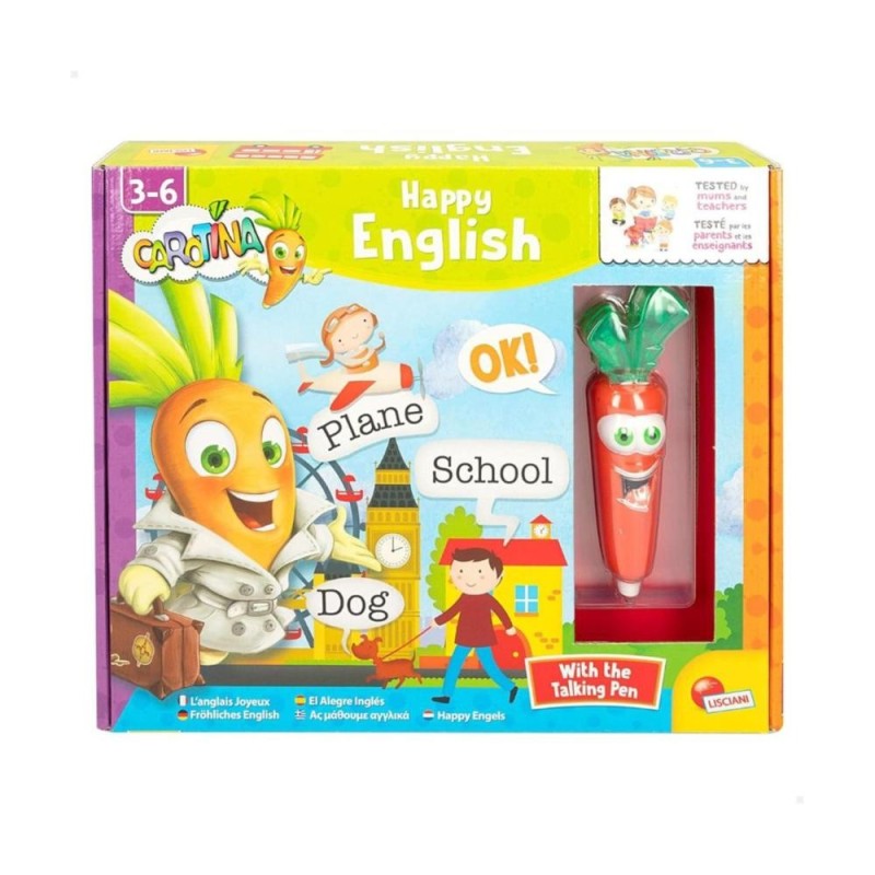 LISCIANIgiochi EX85606 Carotina stylo parlant happy english-apprends