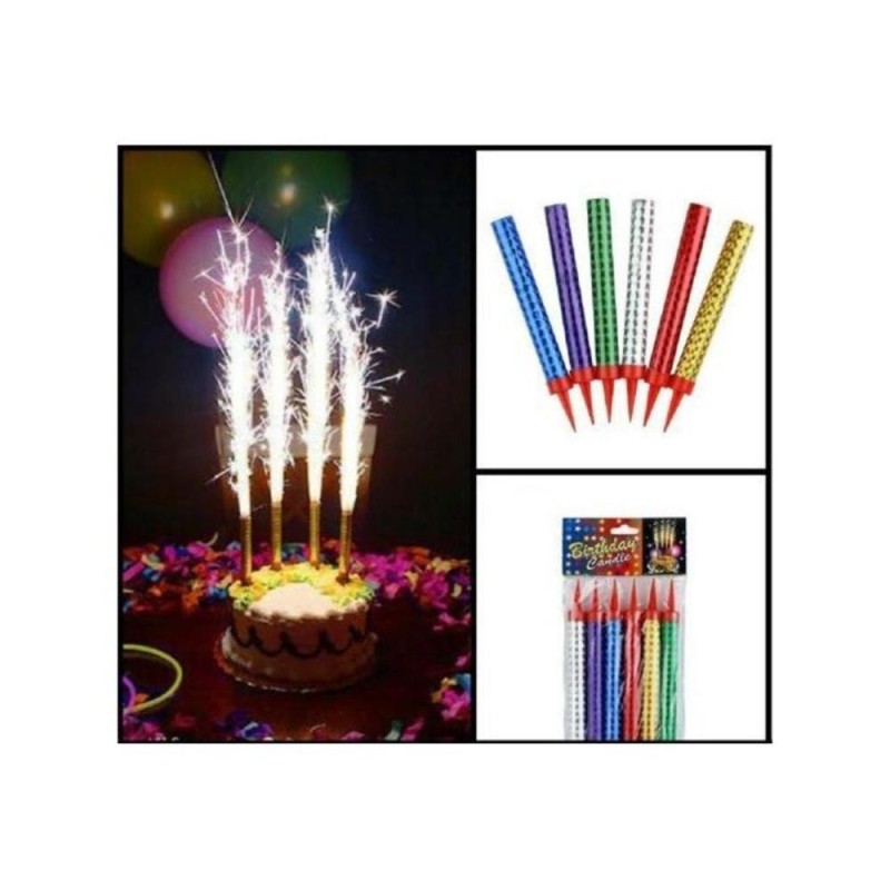 Flamme anniversaire 6 piéces