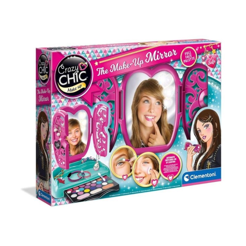 Kit beauté Clementoni 85412 Crazy chic mini coiffeuse maquillage