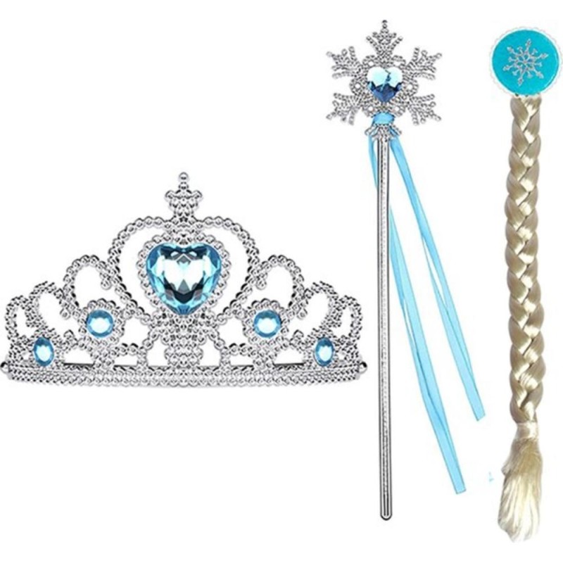 [1650556527] Accessoire Frozen avec cheveux Blanc