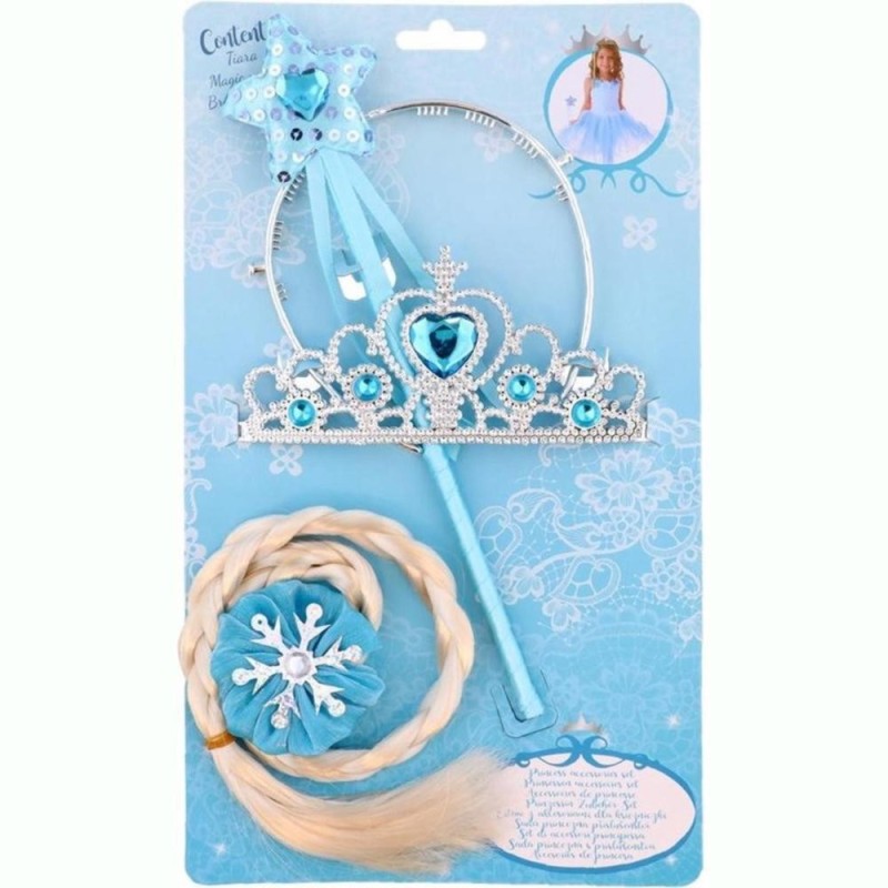 [1650556528] Accessoire Frozen avec cheveux Jaune