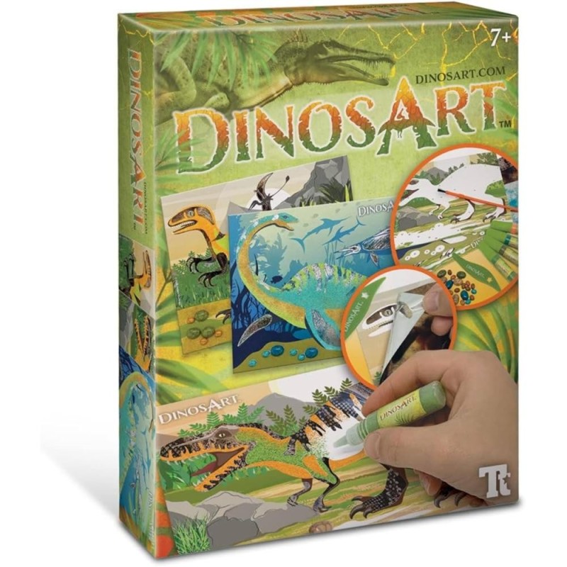 Tableaux à  texturer DinosArt - Jouet Educatif