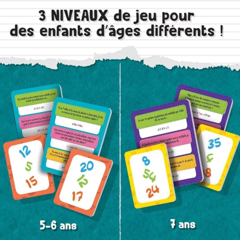 Tables & Poblémes mathématiques FR48885 - Jouet Educatif