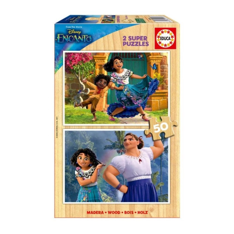Puzzles en Bois Encanto Disney 19198 - Lot de 2 Puzzles Charm de 50 pi