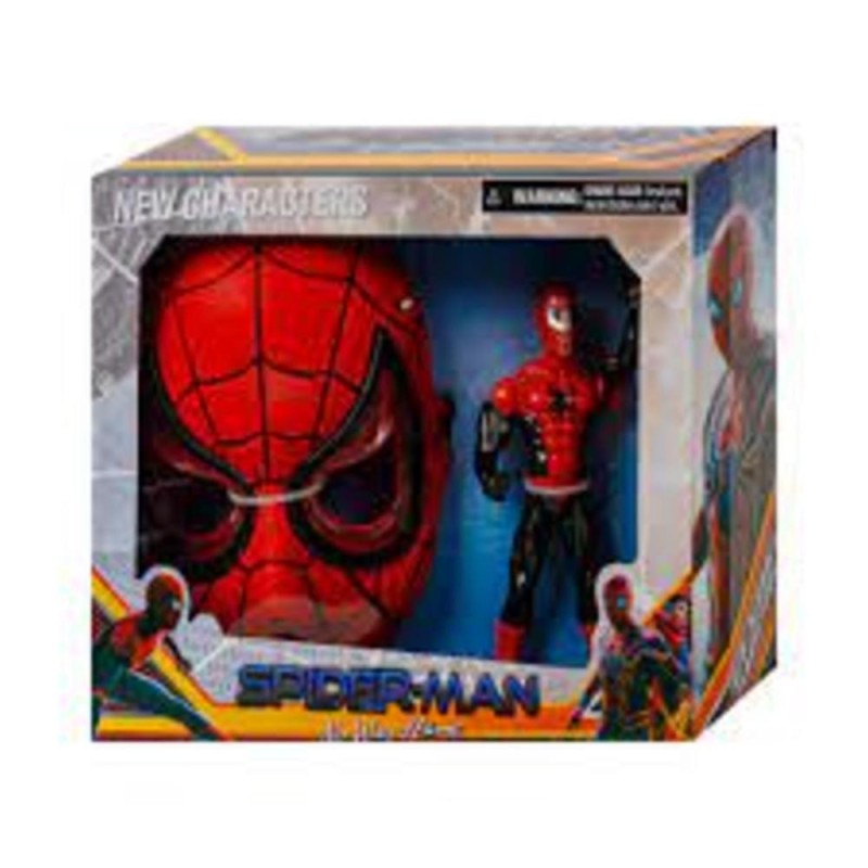 personnage spider man+masque en coffret 8824A