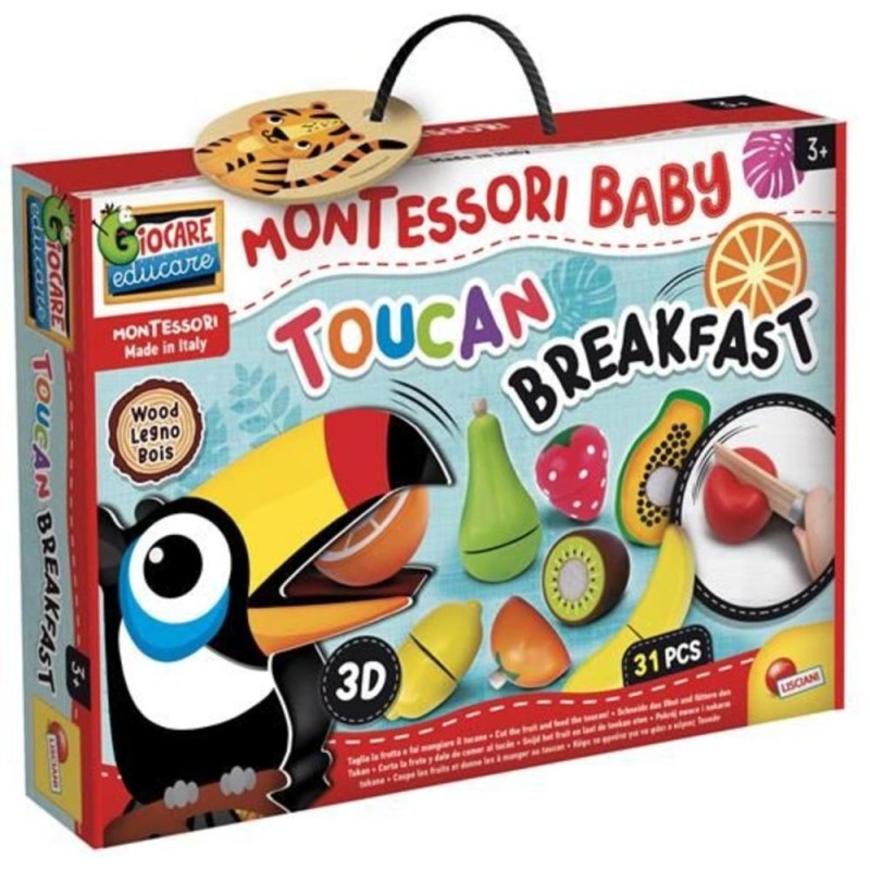 Montessori Baby coupe les fruits au Toucan 3D 98378