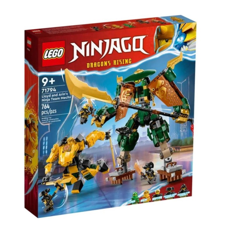 Jouet Ninja Lego 71794 Ninjago Robots de Lloyd et Arin