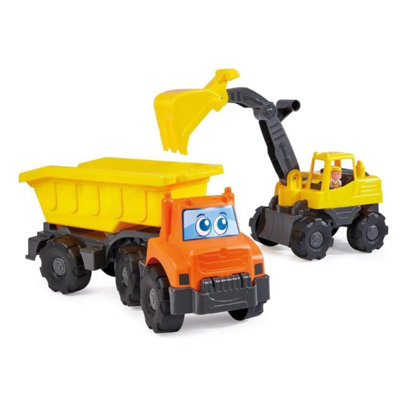 Pack véhicules chantier Ecoiffier 419 Camion benne et pelleteuse