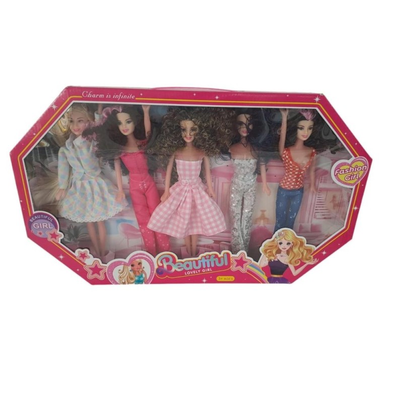 [1650563325] 5 poupees en coffret h1972