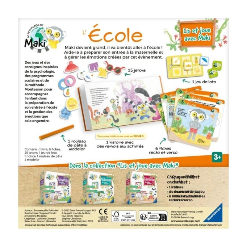 Lis et Joue avec Maki Jeu éducatif Montessori Ravensburger 22356