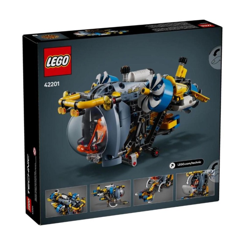 Jouet de construction Lego Technic 42201 sous-marin de recherche