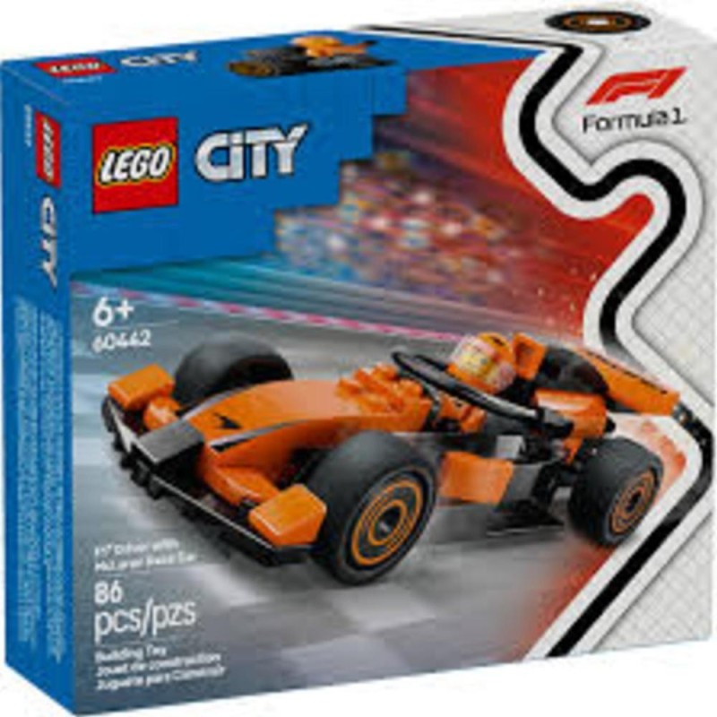Jouet de construction Lego City 60442 Voiture de Course F1 McLaren