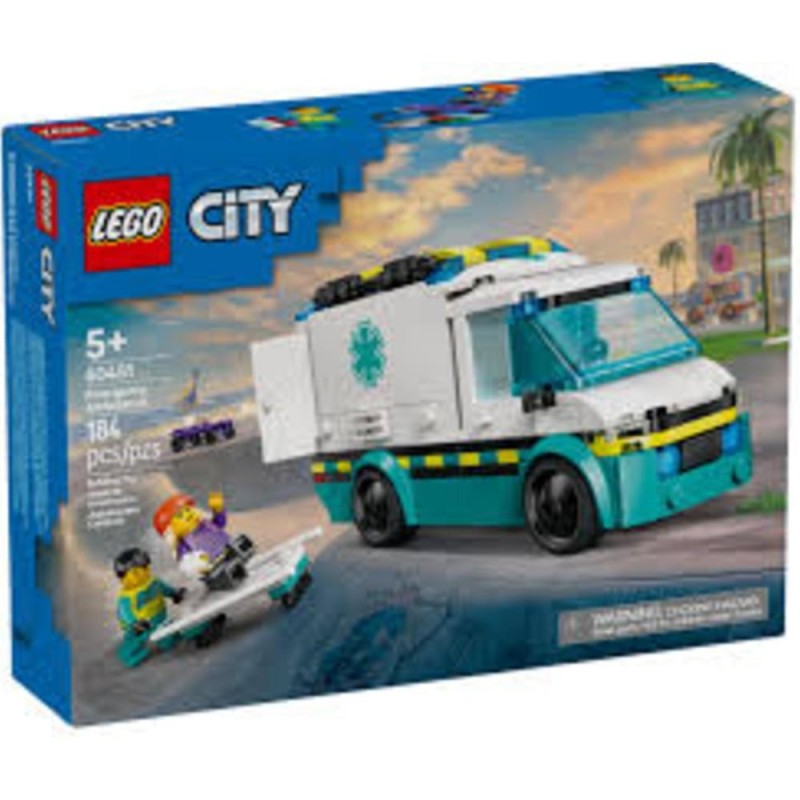 Jouet de construction Lego City 60451 ambulance de secours
