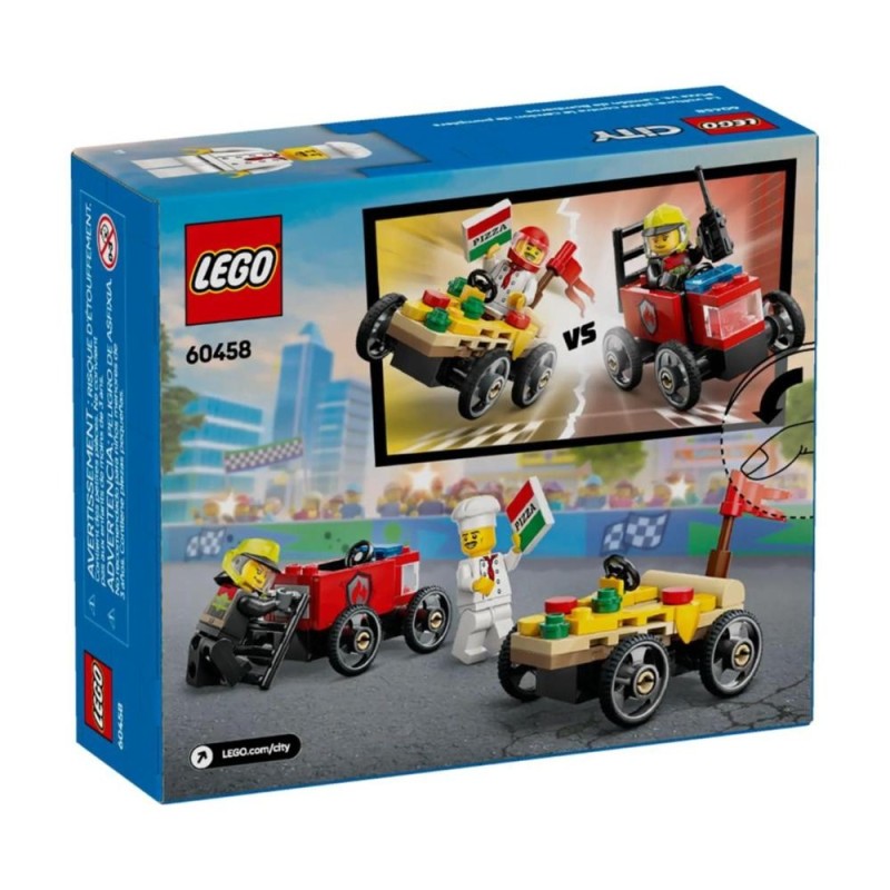 Lego 60458 City Camion de Pizza vs Camion de Pompiers