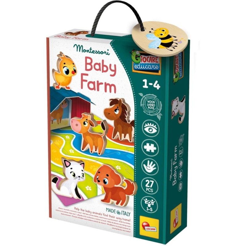 Montessori Baby Puzzle Bois Farm 27pcs 96886
