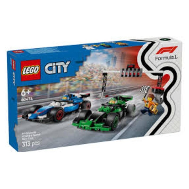 Set de voitures de course VCARB & Sauber Lego City 60474 F1 Grid