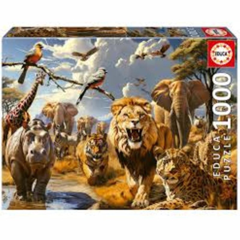 Puzzle 1000pcs Animaux sauvages 19920