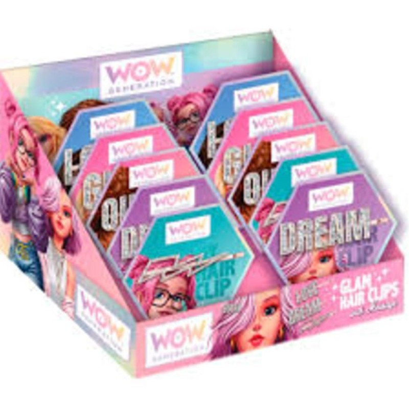 pinces à  cheveux glamour avec message WOW00089