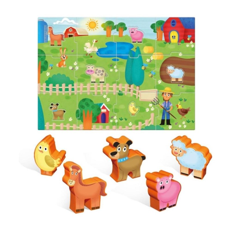 Puzzle éducatif Carotina Baby Ferme LISCIANI 67848