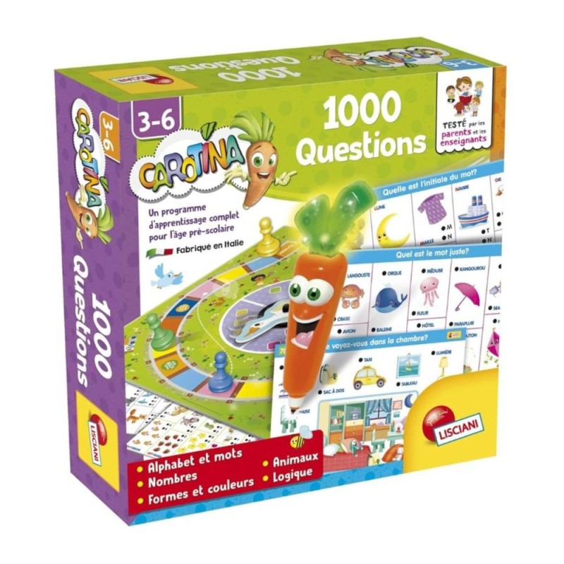 Jeu éducatif LISCIANI FR66193 Carotina 1000 Questions