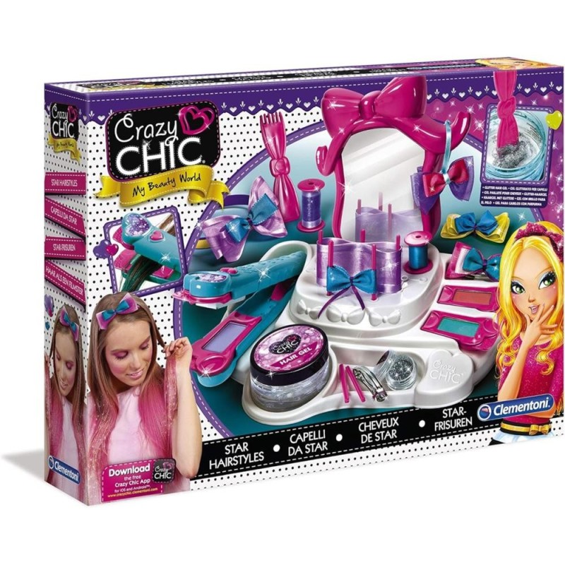 Coffret coiffure Crazy Chic cheveux de star 15241 CLEMENTONI